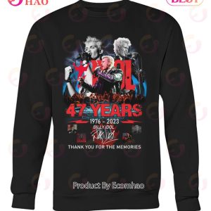 Years Of Billy Idol Thank You For The Memories T Shirt