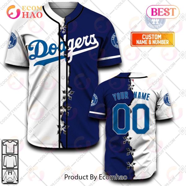 Personalized Mlb Los Angeles Dodgers Mix Jersey Baseball Jersey