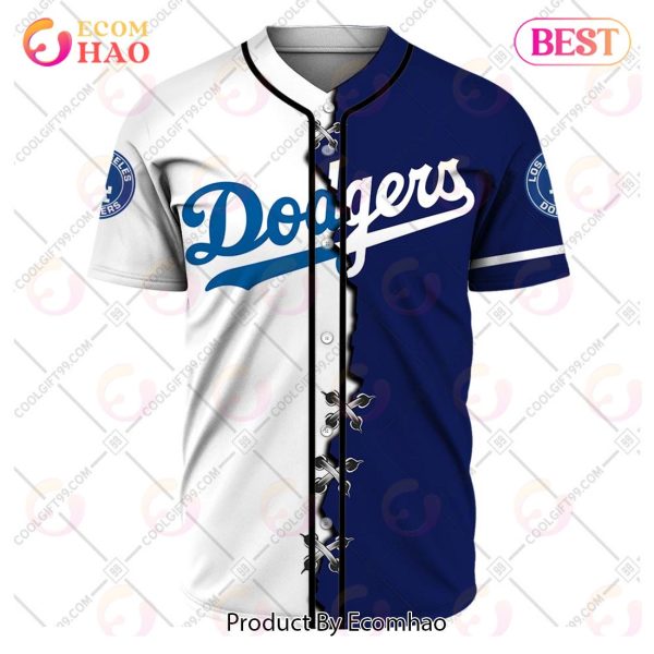 Personalized Mlb Los Angeles Dodgers Mix Jersey Baseball Jersey