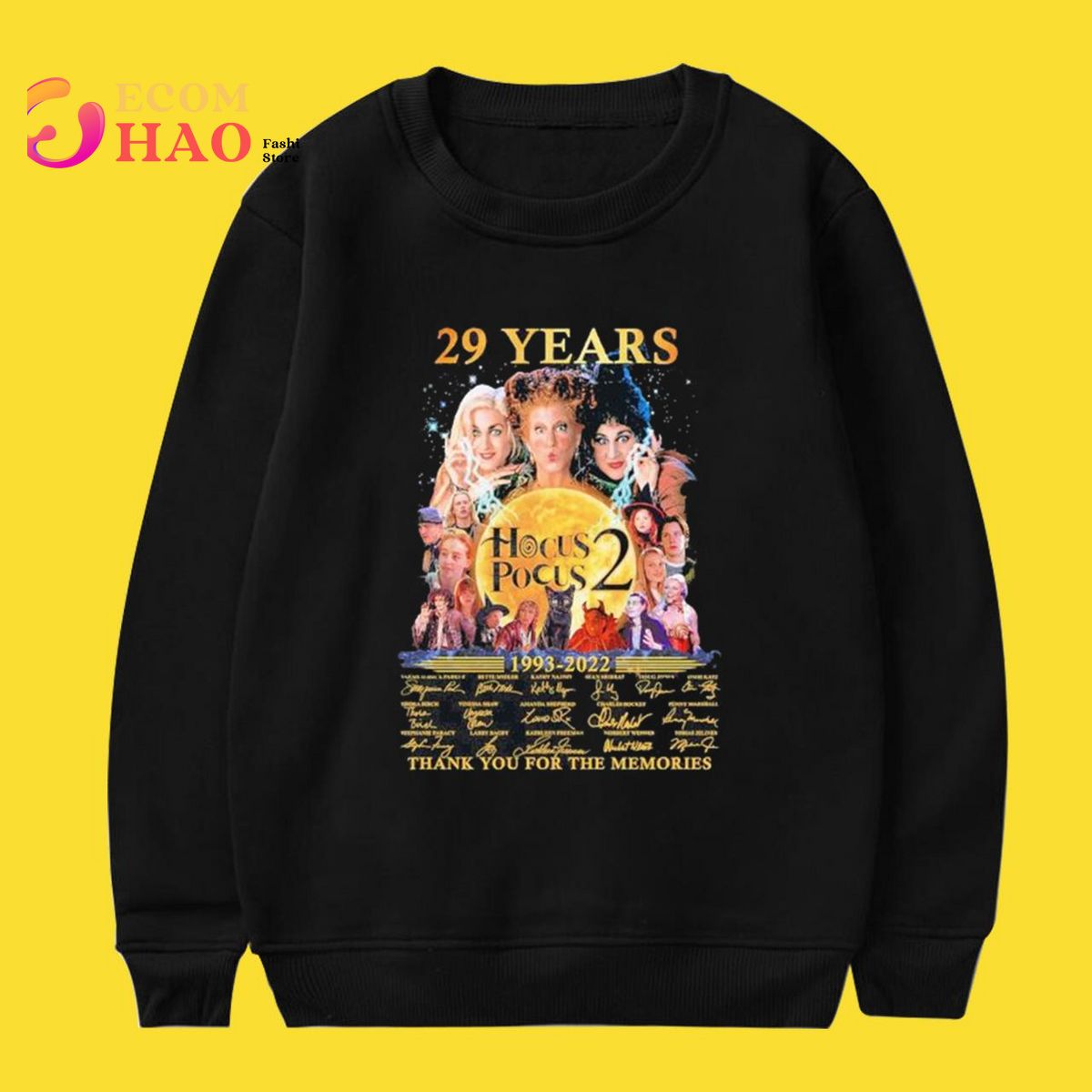 29 Years Hocus Pocus 2 1993-2022 Thank You For The Memories Signatures Shirt