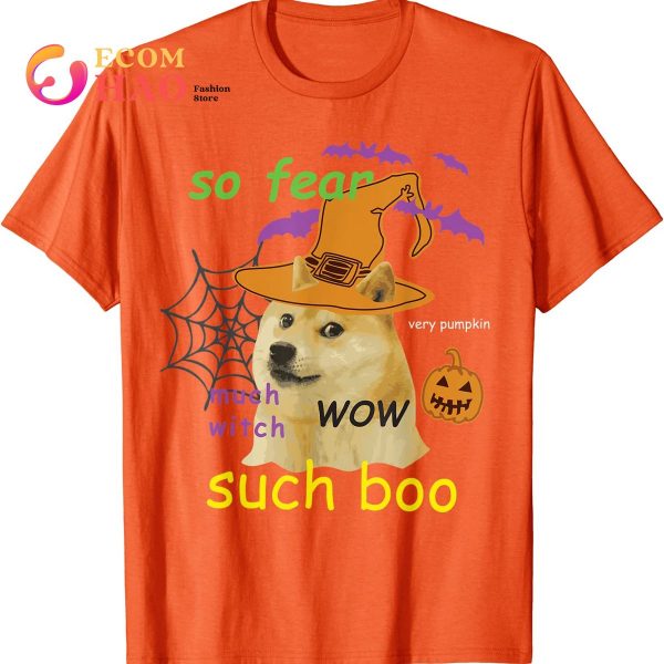 Halloween Doge Shirt Meme Costume T-Shirt
