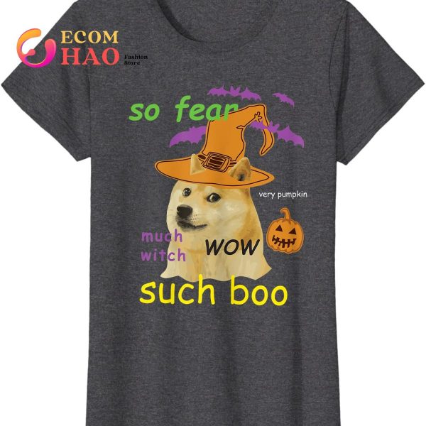 Halloween Doge Shirt Meme Costume T-Shirt