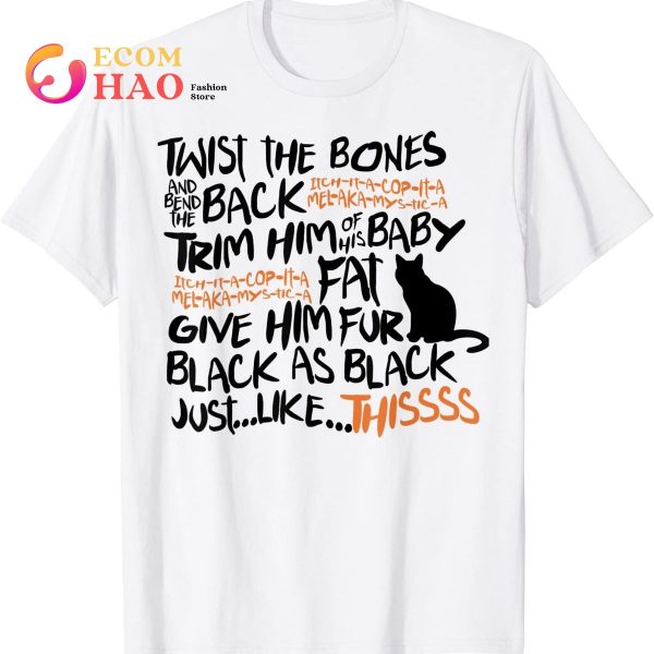Happy Halloween 2021 Hocus Funny Pocus Twist The Bones T-Shirt