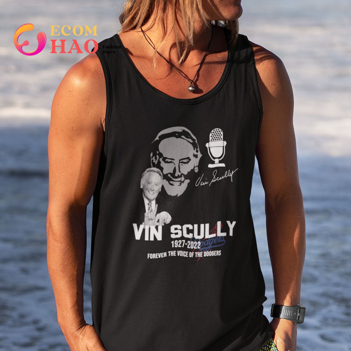 Vin Scully Shirt 1927-2022 Forever The Voice Of the Dodgers