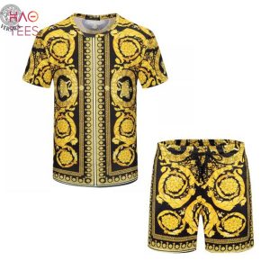 BEST Versace Gold Limited Edition T-shirts And Beach Shorts