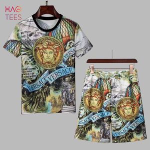 HOT Versace Gold White Limited T-shirts And Beach Shorts HOT Versace Gold White Limited T-shirts And Beach Shorts