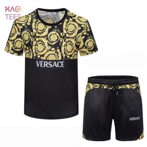 Versace Gold Black 3D T-shirts And Beach Shorts Limited Edition Versace Gold Black 3D T-shirts And Beach Shorts Limited Edition