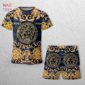 Versace Gold Limited T-shirts And Beach Shorts POD Design Versace Gold Limited T-shirts And Beach Shorts POD Design