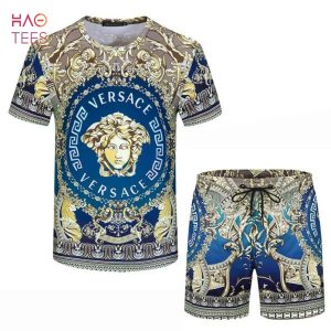 Versace Gold Luxiry Brand Limited Edition T-shirts And Beach Shorts Versace Gold Luxiry Brand Limited Edition T-shirts And Beach Shorts