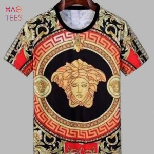 [THE BEST] Versace Gold Black New Version Limited T-shirts And Beach Shorts