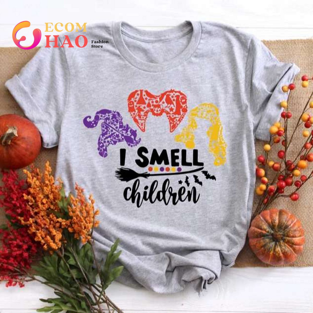 anmodning anden alliance I Smell Children, Sanderson Sister, A Bunch Of Hocus Pocus Halloween T-Shirt  - Ecomhao Store
