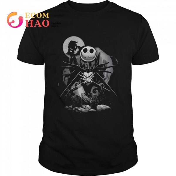 Jack Skellington Disney nightmare before Christmas jack night scene shirt