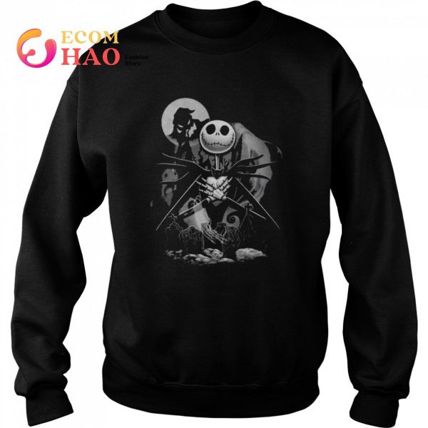 Jack Skellington Disney nightmare before Christmas jack night scene shirt