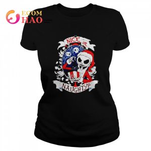 The Nightmare Before Christmas Jack Skellington Santa Claus Nice Or Naughty Halloween shirt