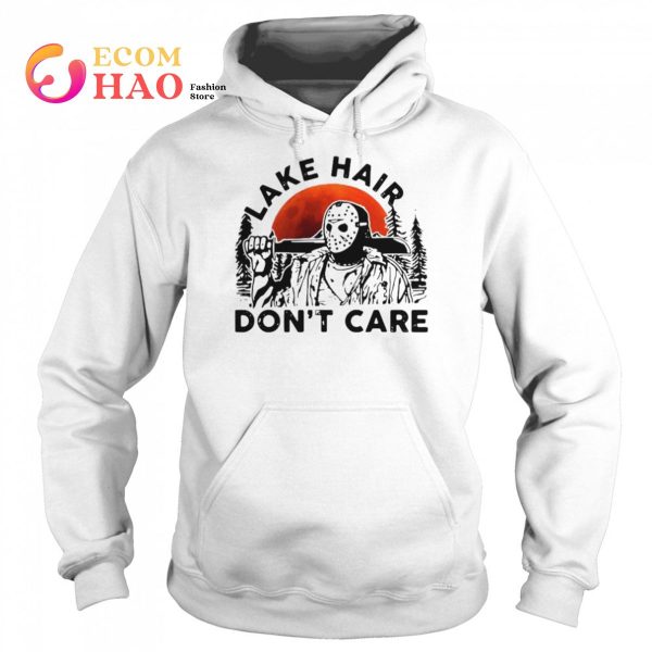 Jason Voorhees lake hair don’t care Halloween shirt