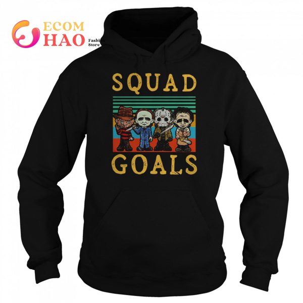 Freddy Krueger Michael Myers Jason Voorhees Leatherface squad goals retro shirt