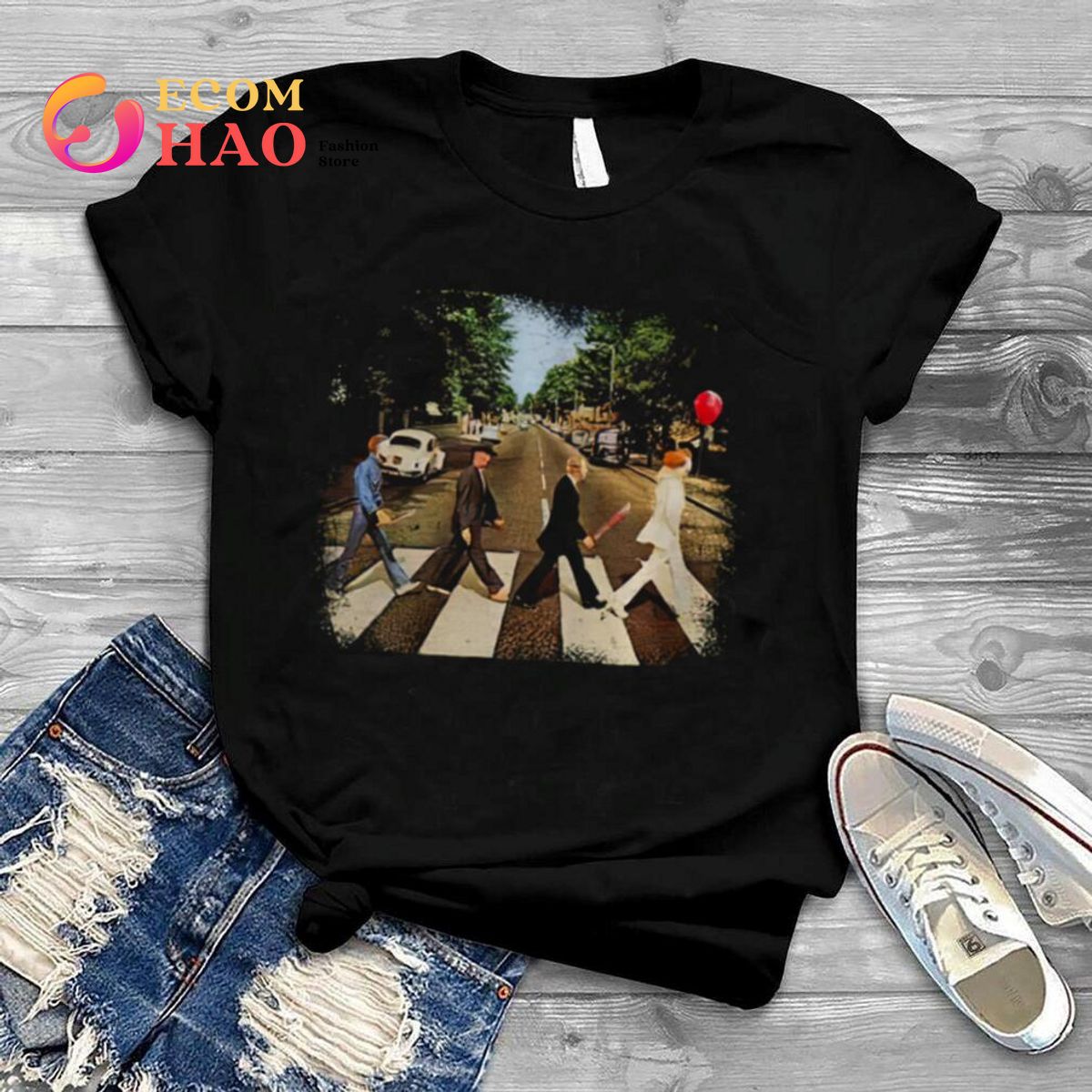 Freddy Krueger Michael Myers Jason Voorhees Abbey Road shirt