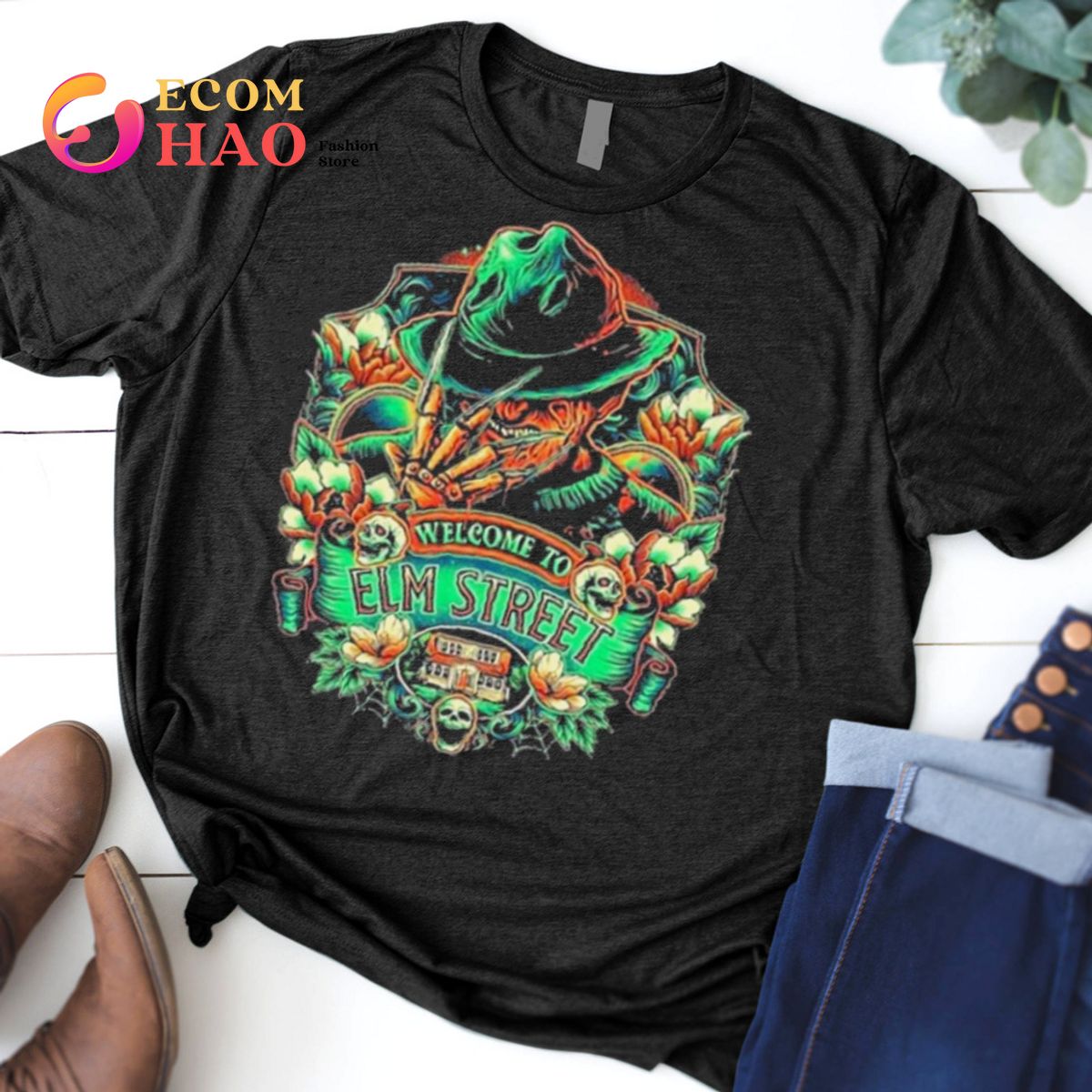 Freddy Krueger Stitch Hallowwen shirt