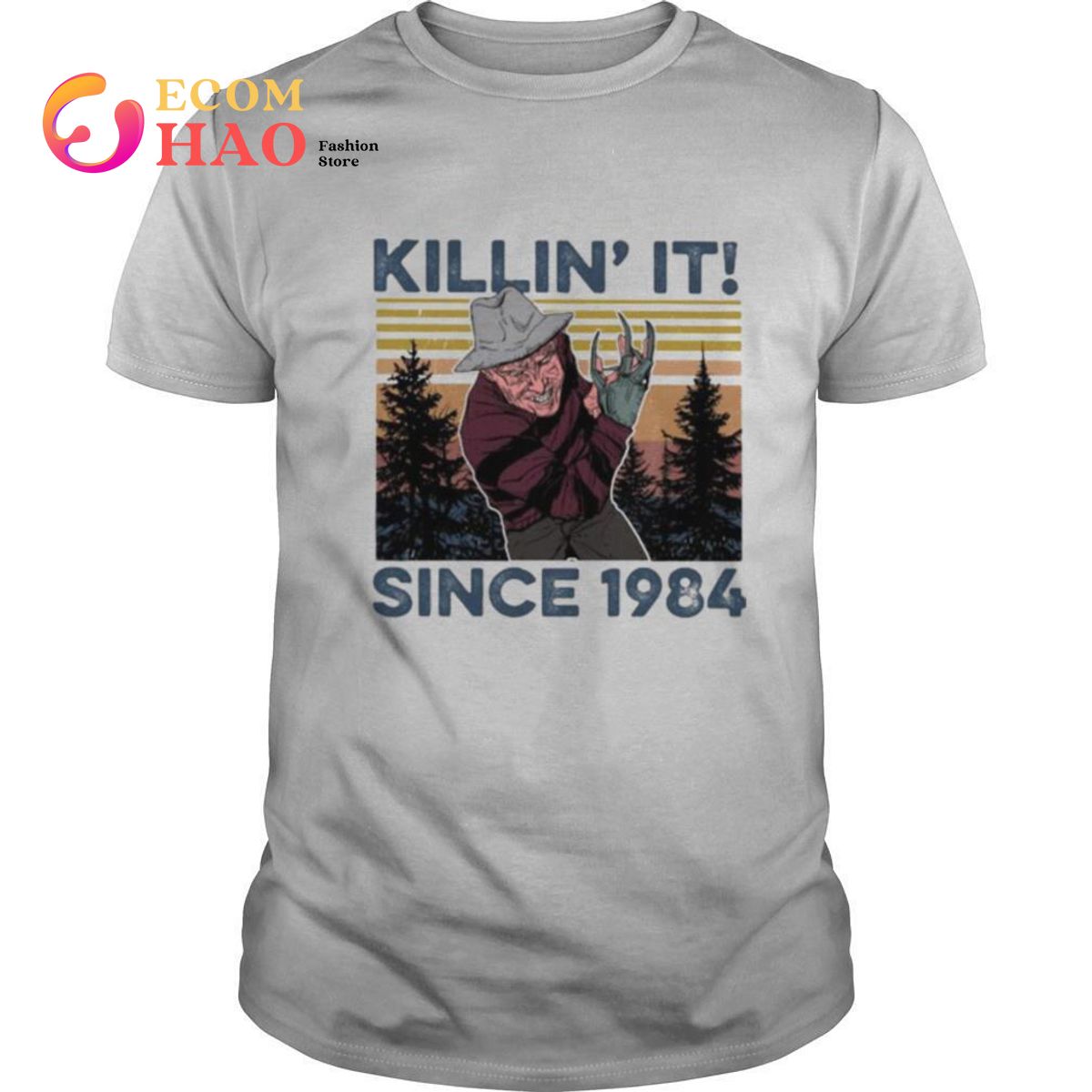 Halloween freddy krueger killin it since 1978 vintage retro mountain shirt