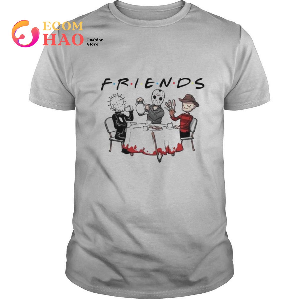 Hellraiser Jason Voorhees Freddy Krueger Friends Halloween shirt