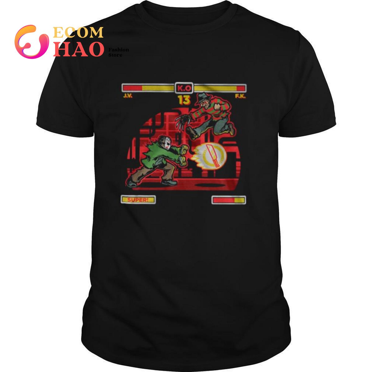 Michael Myers And Freddy Krueger Street Fighter shirt