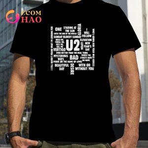U2 Song Titles T Shirt