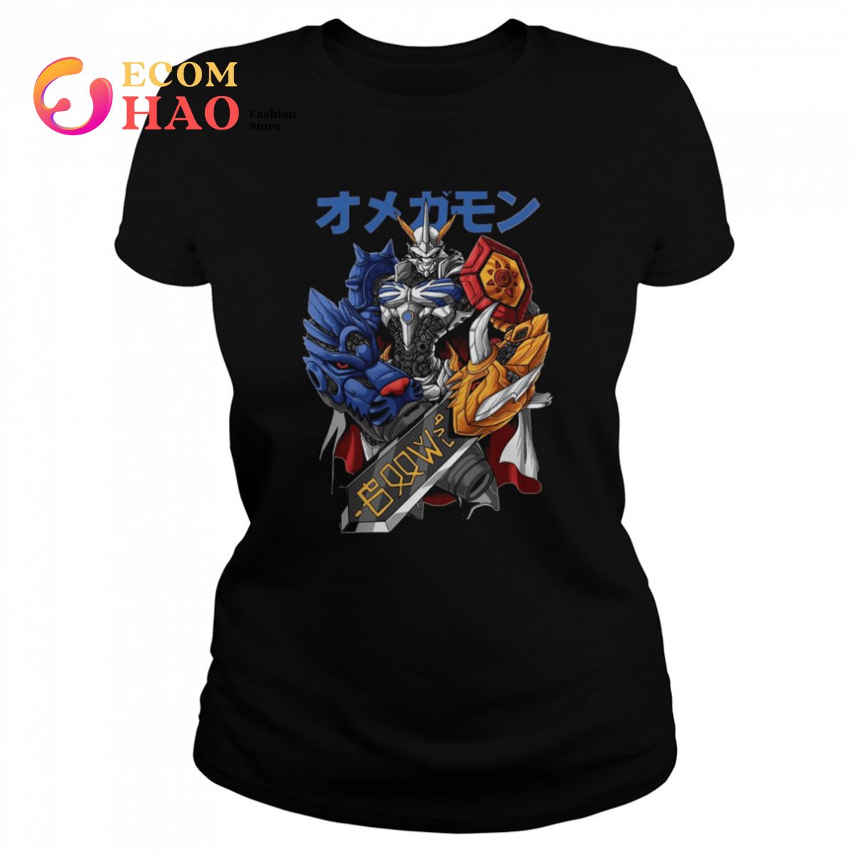 Mecha Omegamon Gundam shirt