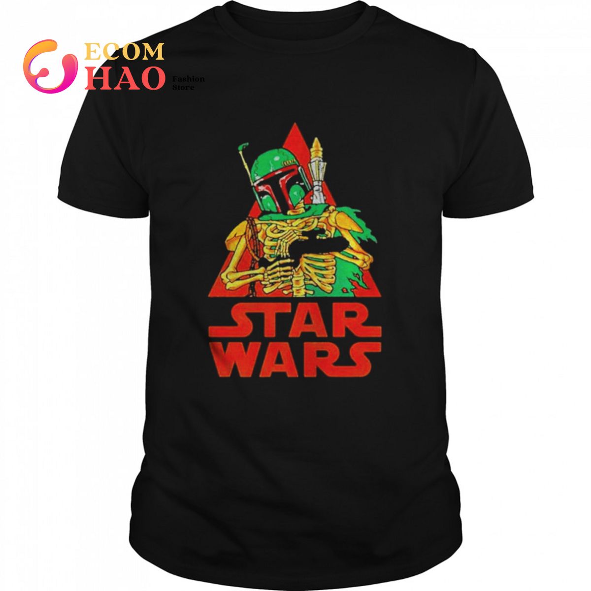 Skeleton Boba Fett Halloween shirt