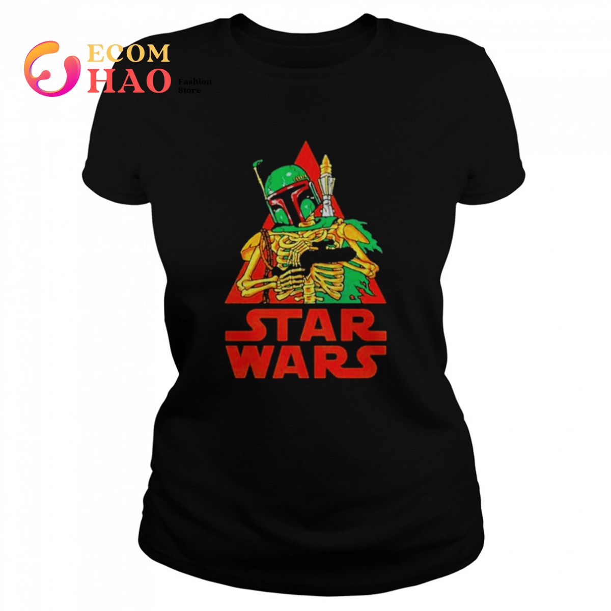 Skeleton Boba Fett Halloween shirt