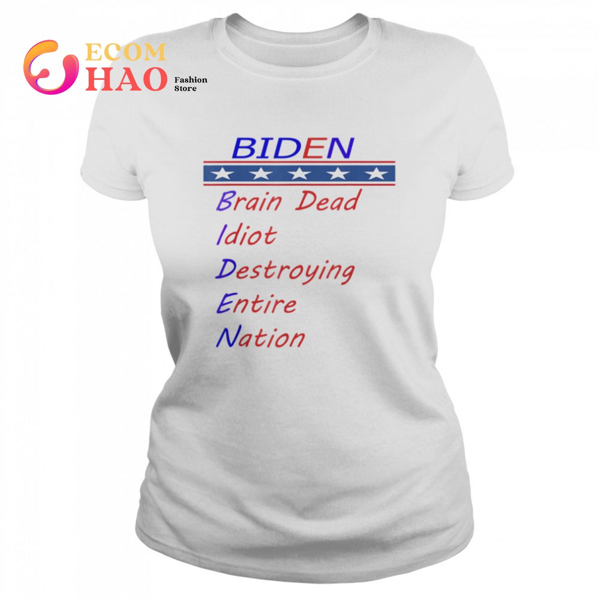 Biden brain dead idiot destroying entire nation T-Shirt