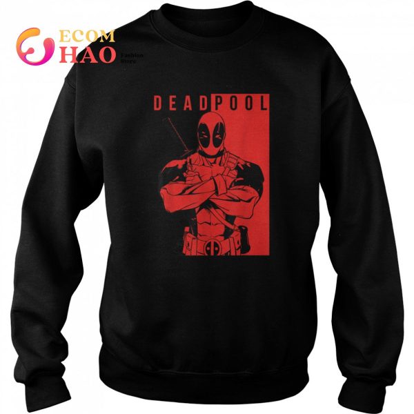 Marvel Deadpool Two-Toned Portrait Graphic T-Shirt