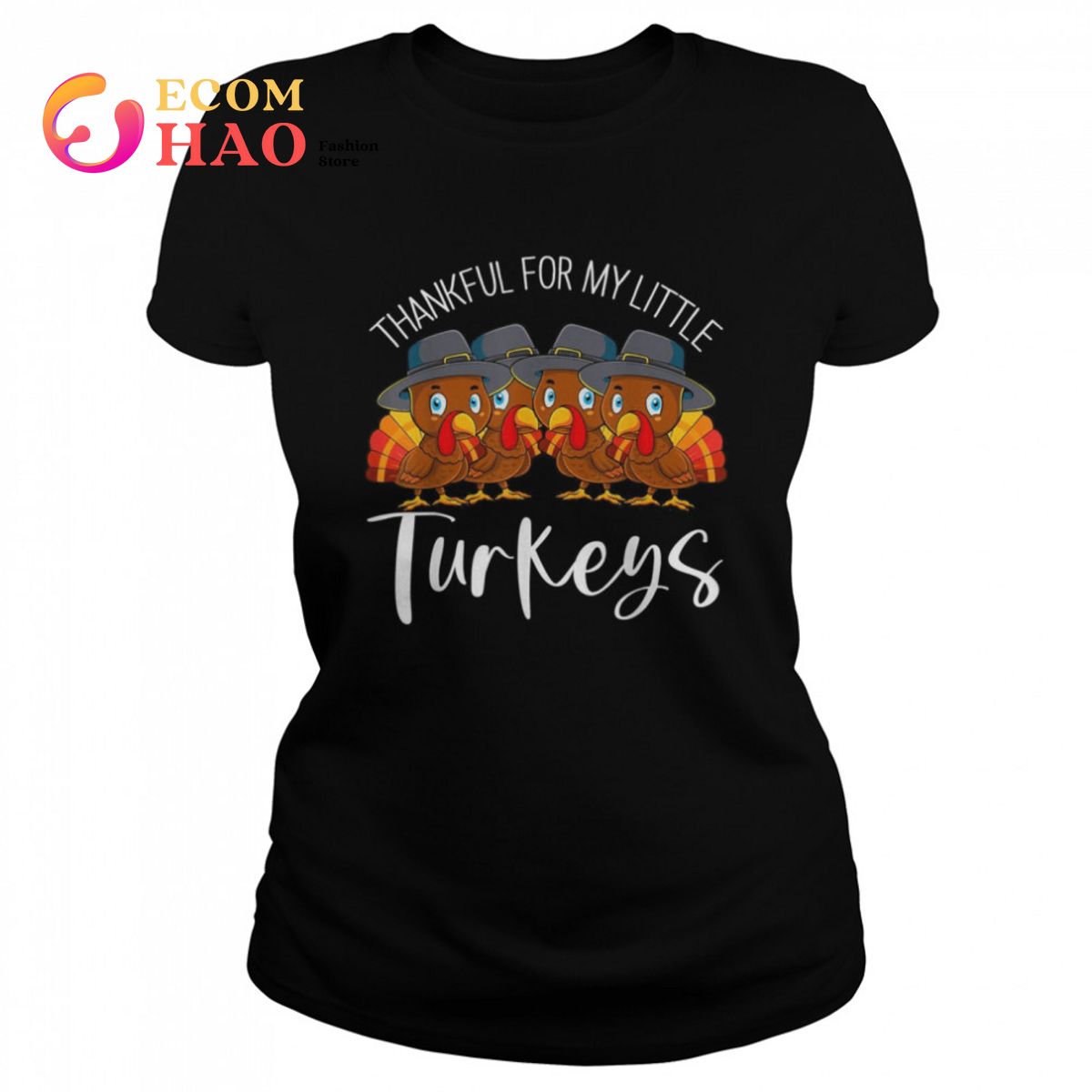 Teacher Thankful for My Little Turkeys Thanksgiving Shirt