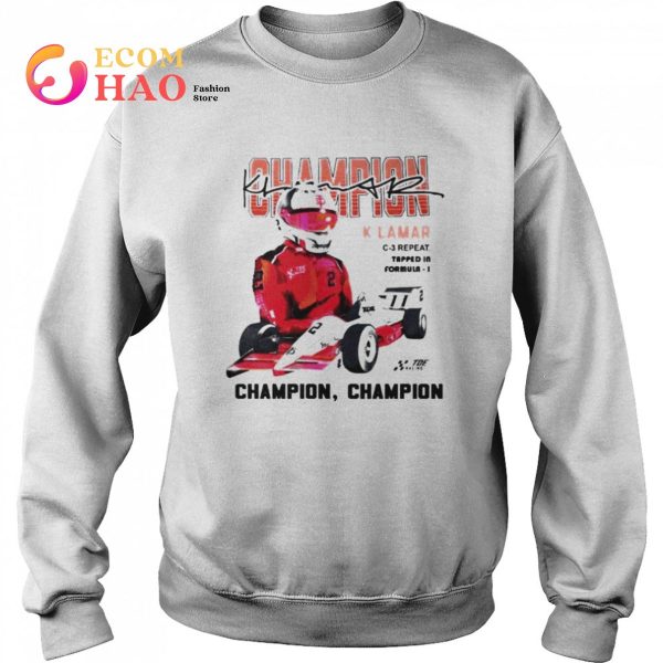 Kendrick Lamar champions signature shirt