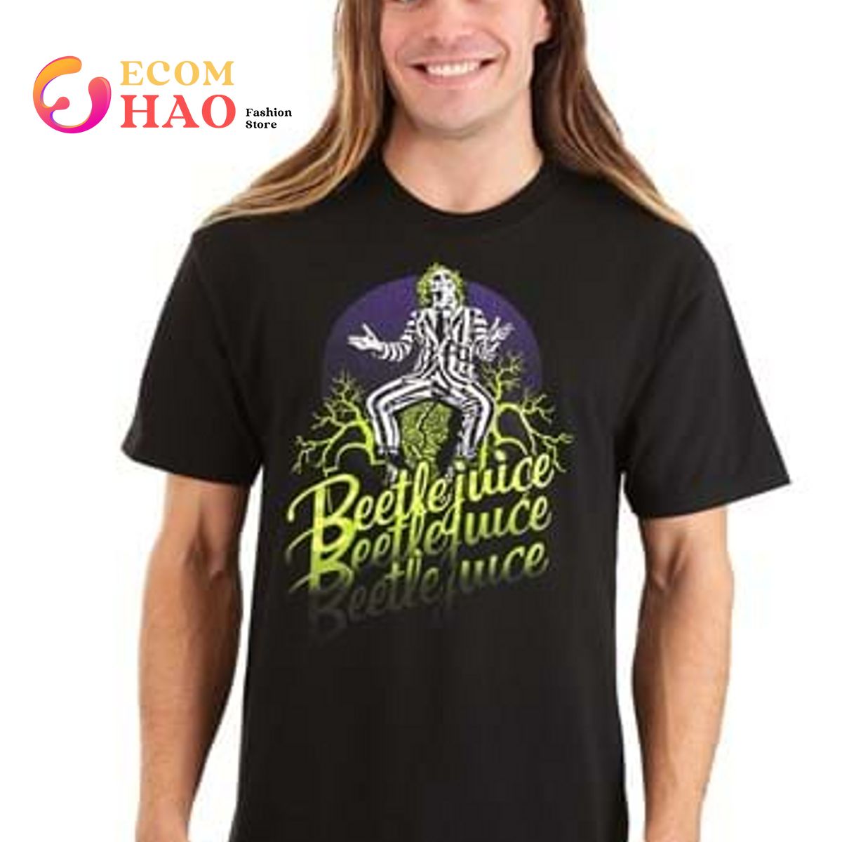 Adult Beetlejuice Beetlejuice Beetlejuice T-Shirt