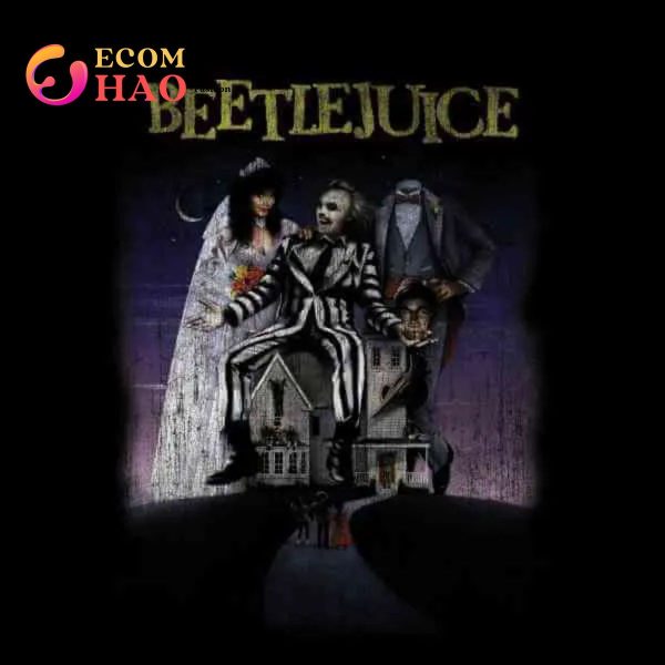 Beetlejuice Distressed Poster T-Shirt – Black