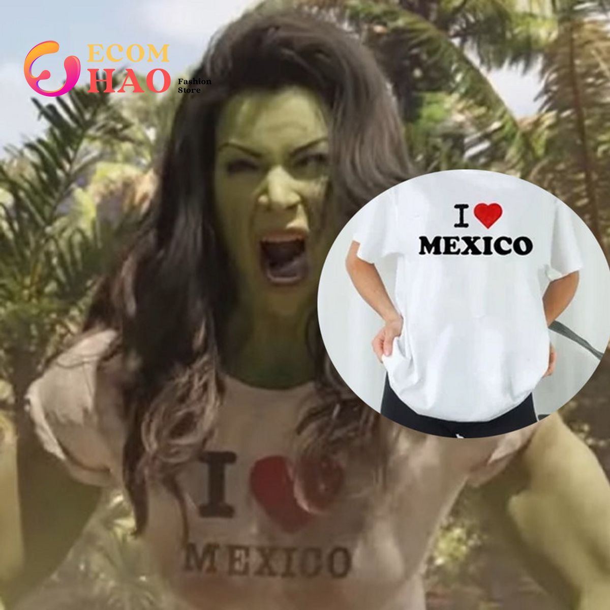 I Love Mexico She Hulk Shirt