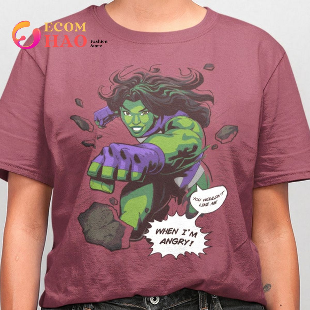 She Angry Popular Vintage Style She Hulk Fans T-Shirt