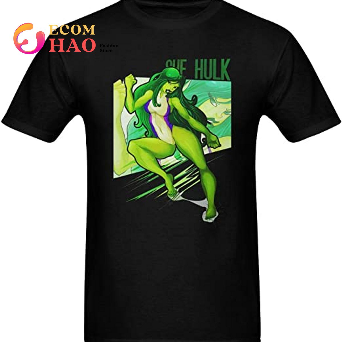 she hulk Men’s DIY customized T-shirt,Black