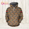 Gucci 3D Hoodie Prints Lion And Flower