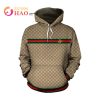 Gucci 3D Hoodie Three Vertical Lines Logo
