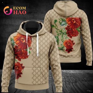 Gucci 3D Hoodie 2 Sided Flower Print