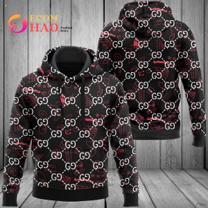 Gucci 3D Hoodie Black And White