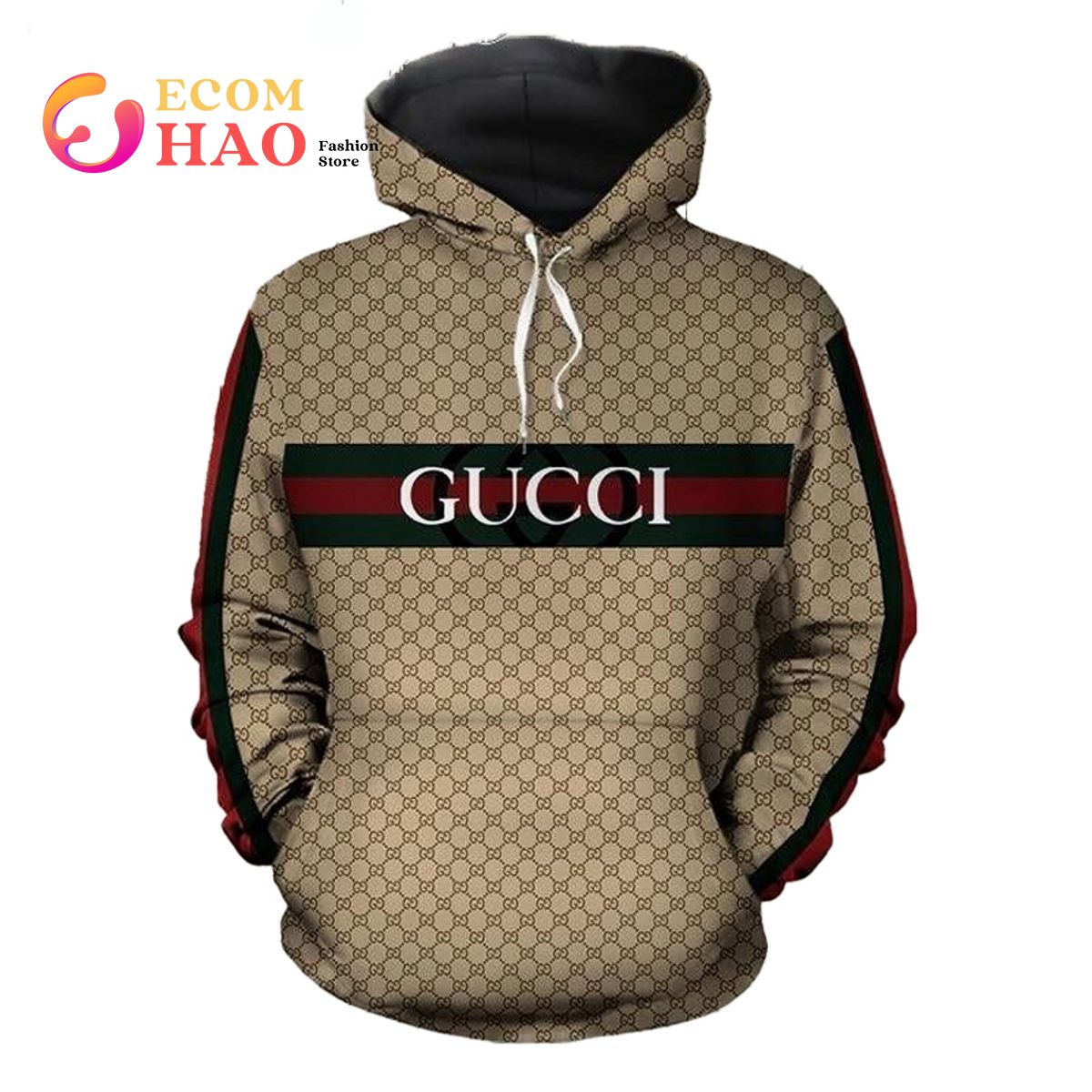 Gucci 3D Hoodie Horizontal Three Lines - Ecomhao Store