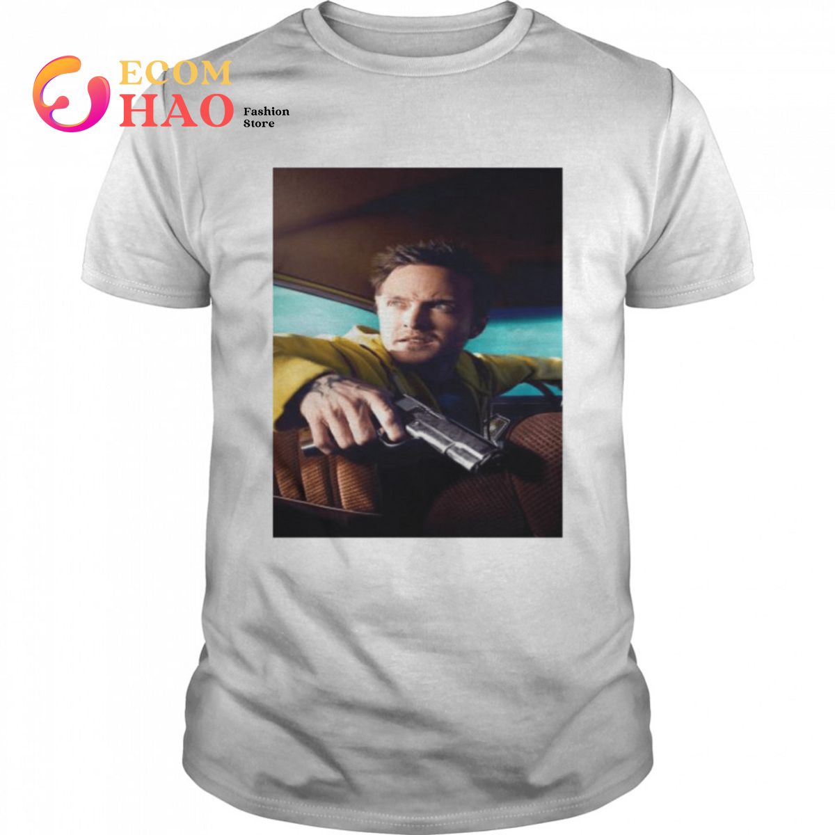 Nikke Palads Shredded Aaron paul is jesse pinkman in better call saul of breaking bad universe  wall shirt - Ecomhao Store