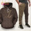 LV Brown Black Louis Vuitton Gifts 3D Hoodie LV Brown Black Louis Vuitton Gifts 3D Hoodie