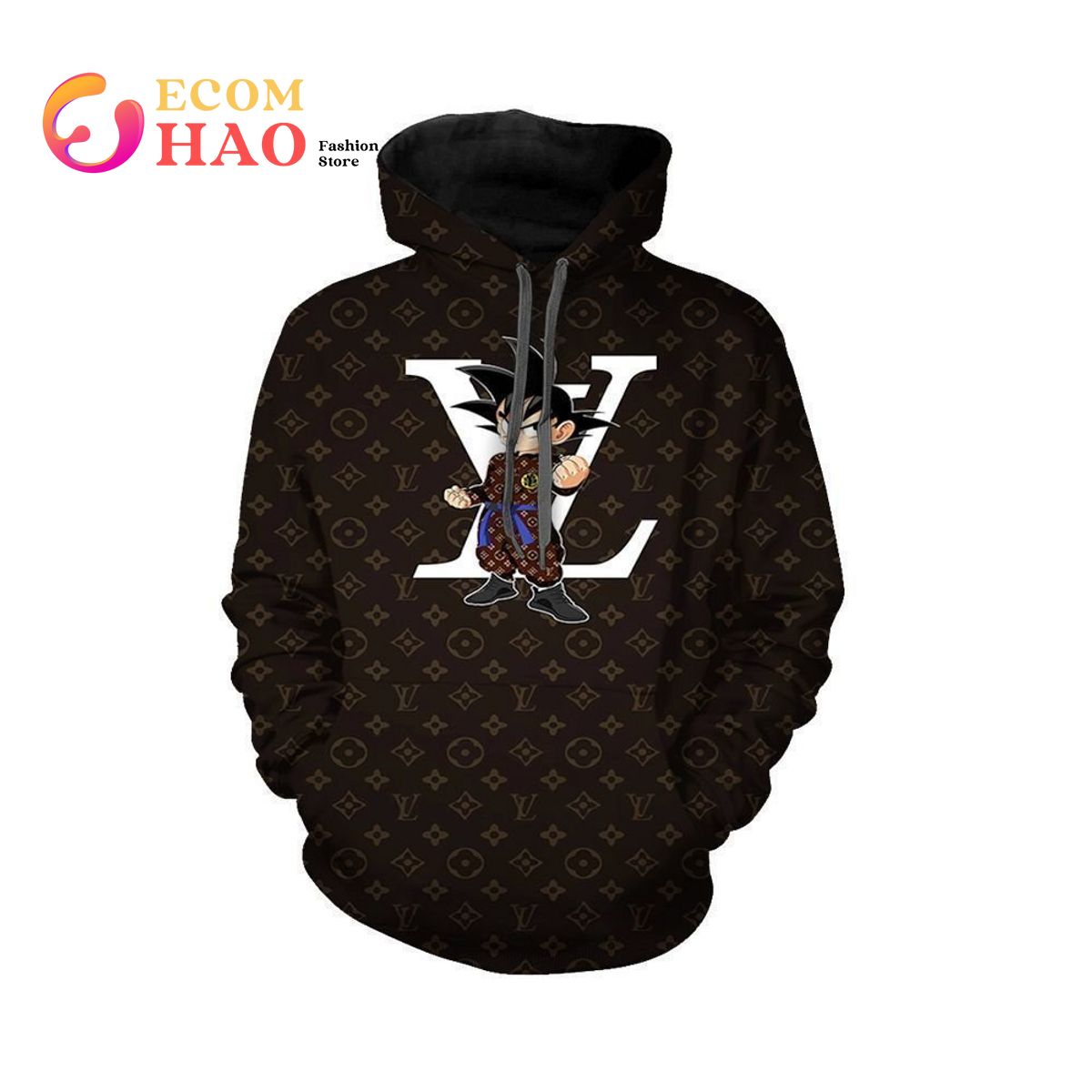 Lv Luxury Hoodie 3D X Goku Luxury Items