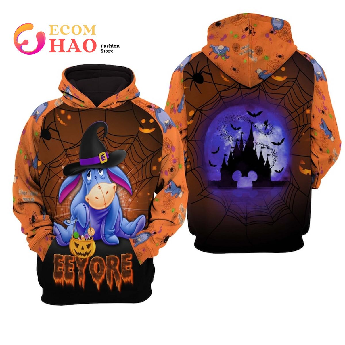 Halloween Characters Horror Movie 3D Hoodie