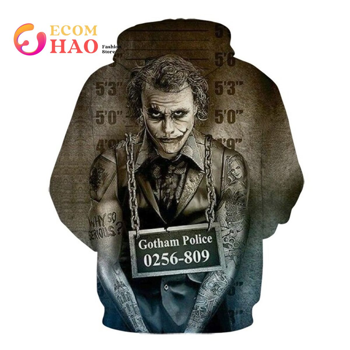 Halloween Joker Horror 3D Hoodie