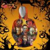 Horror Michael Myers Holding Knife & Pumpkin Halloween Hoodie 3D Horror Michael Myers Holding Knife & Pumpkin Halloween Hoodie 3D