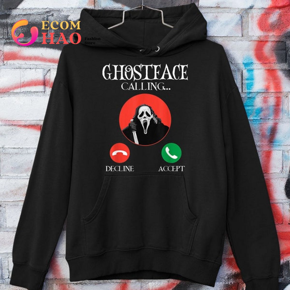 Ghostface Calling Halloween Funny Scream You Hang Up T-Shirt